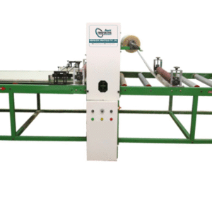 Door Protection Film Wrapping Machine wrapping wooden and steel doors with protective stretch film.